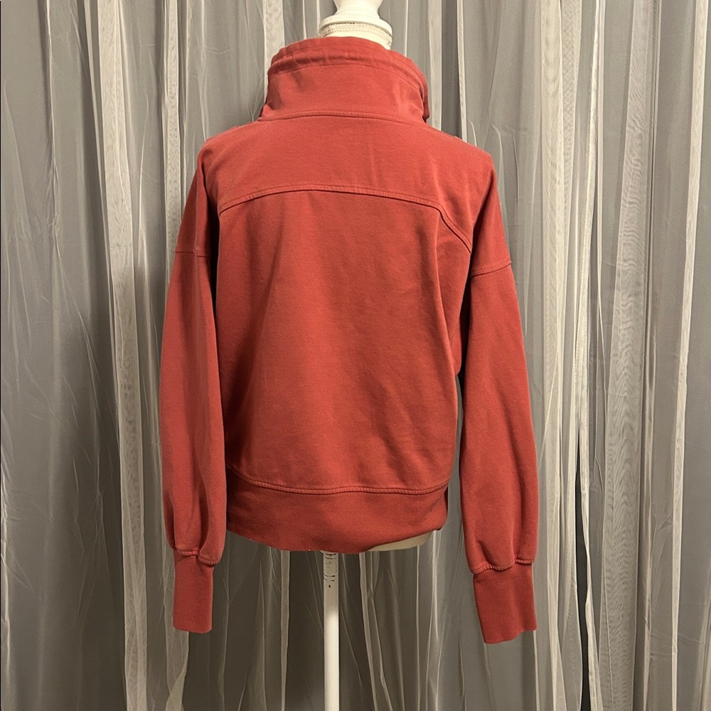 Old Navy Dynamic Fleece Pink Women's Red 1/2 Zip Scuba Style Top Size XL - Picture 4 of 6